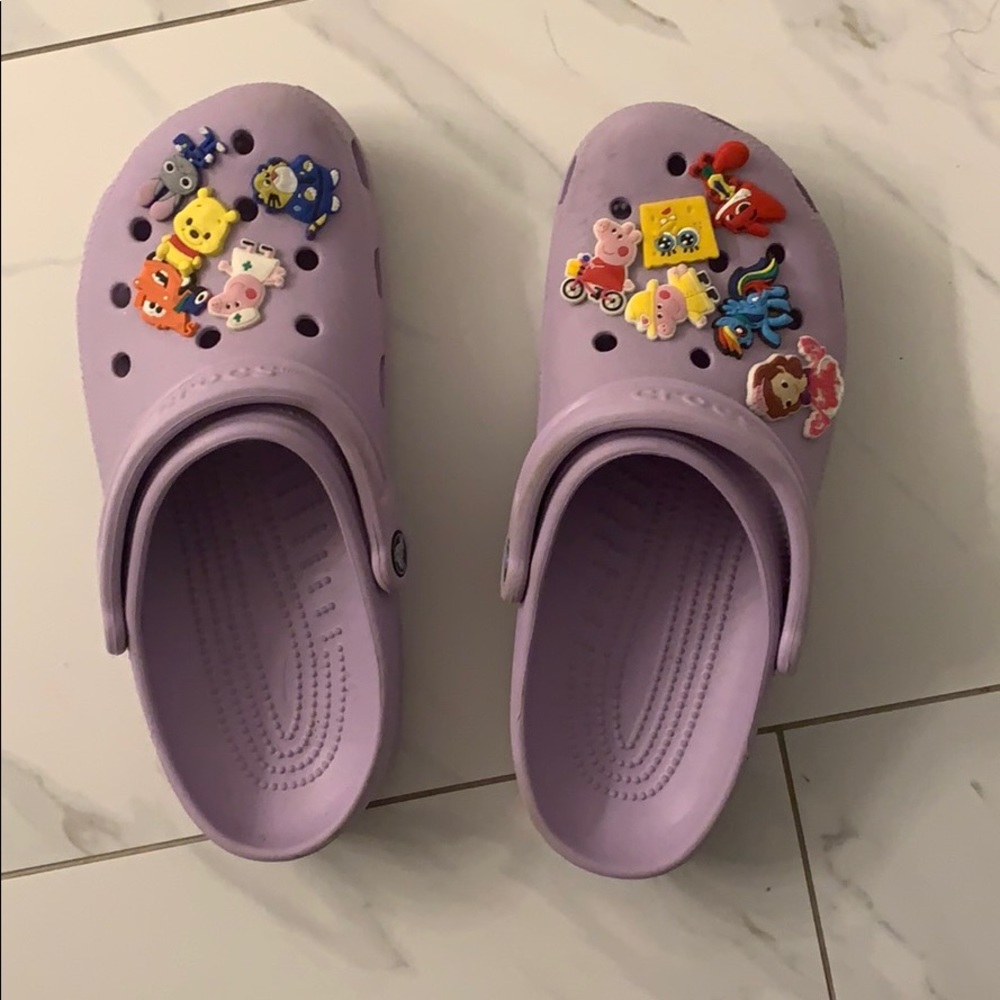 Lavender crocs